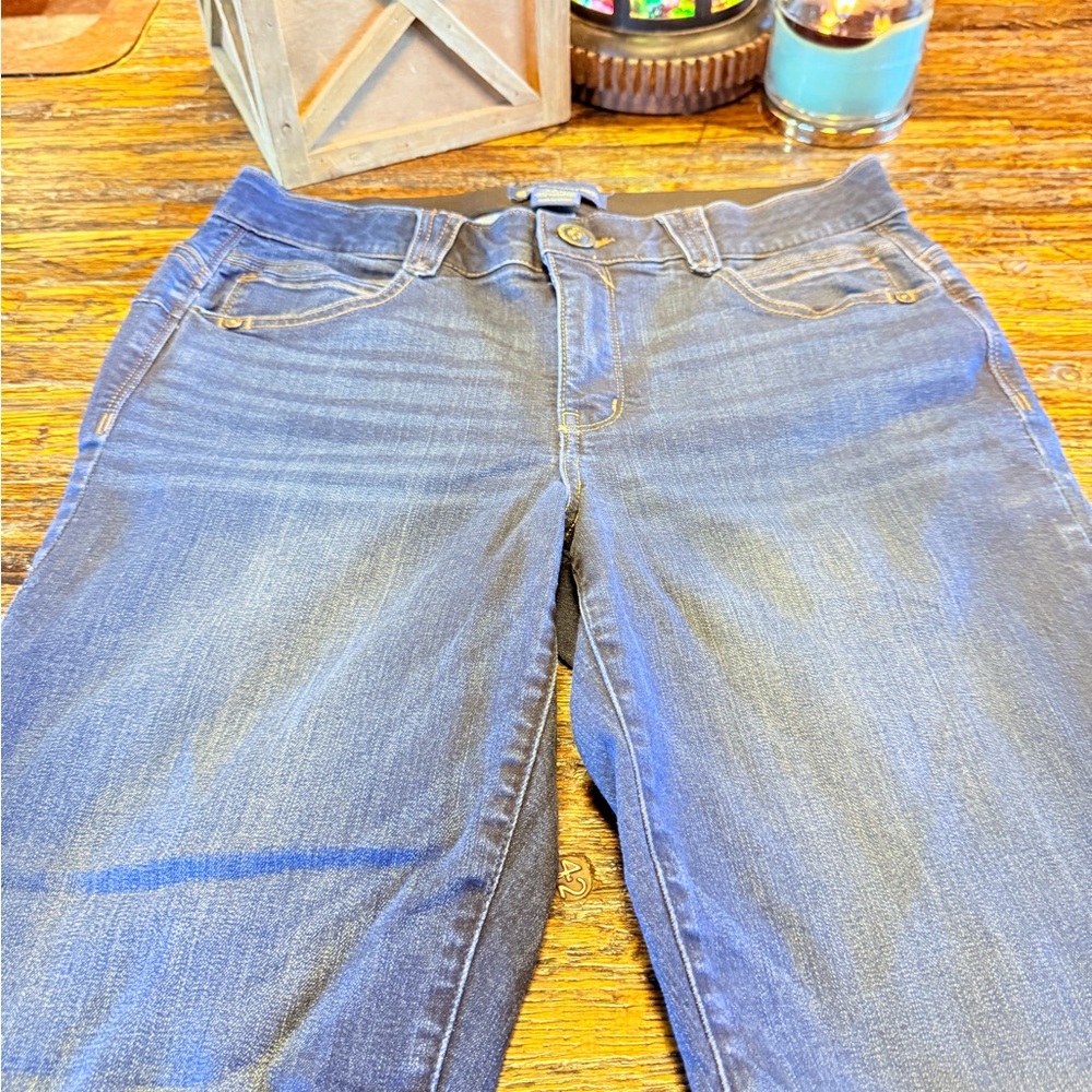 Democracy Classic Blue Women's Blue Jeans 12p Petite “Ab”Solution - Picture 15 of 16